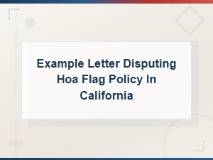 How to Dispute Your Hoa's Flag Policy in California